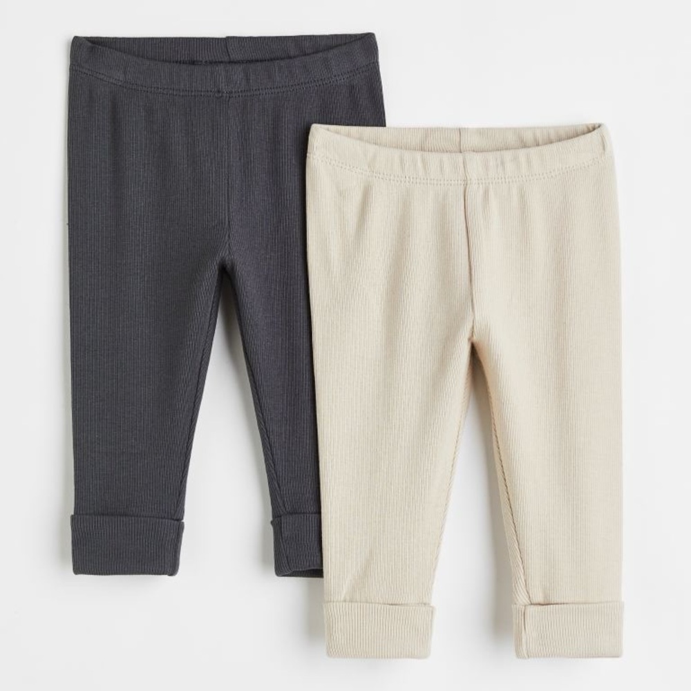 New H&M 2-pack Adjustable-fit Leggings‎